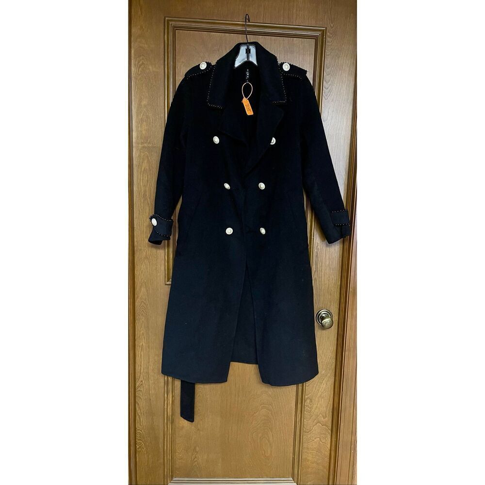Wool black coat
